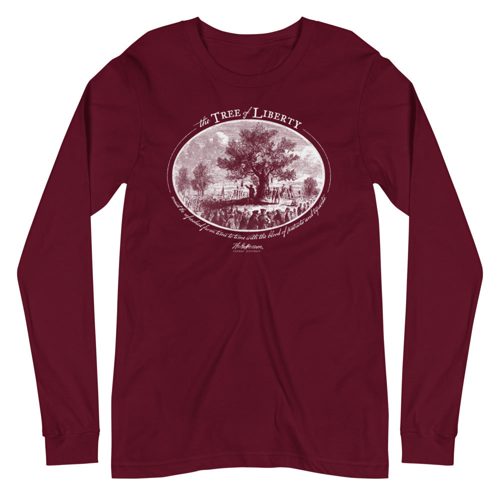 Thomas Jefferson Tree of Liberty Quote Long Sleeve T-Shirt