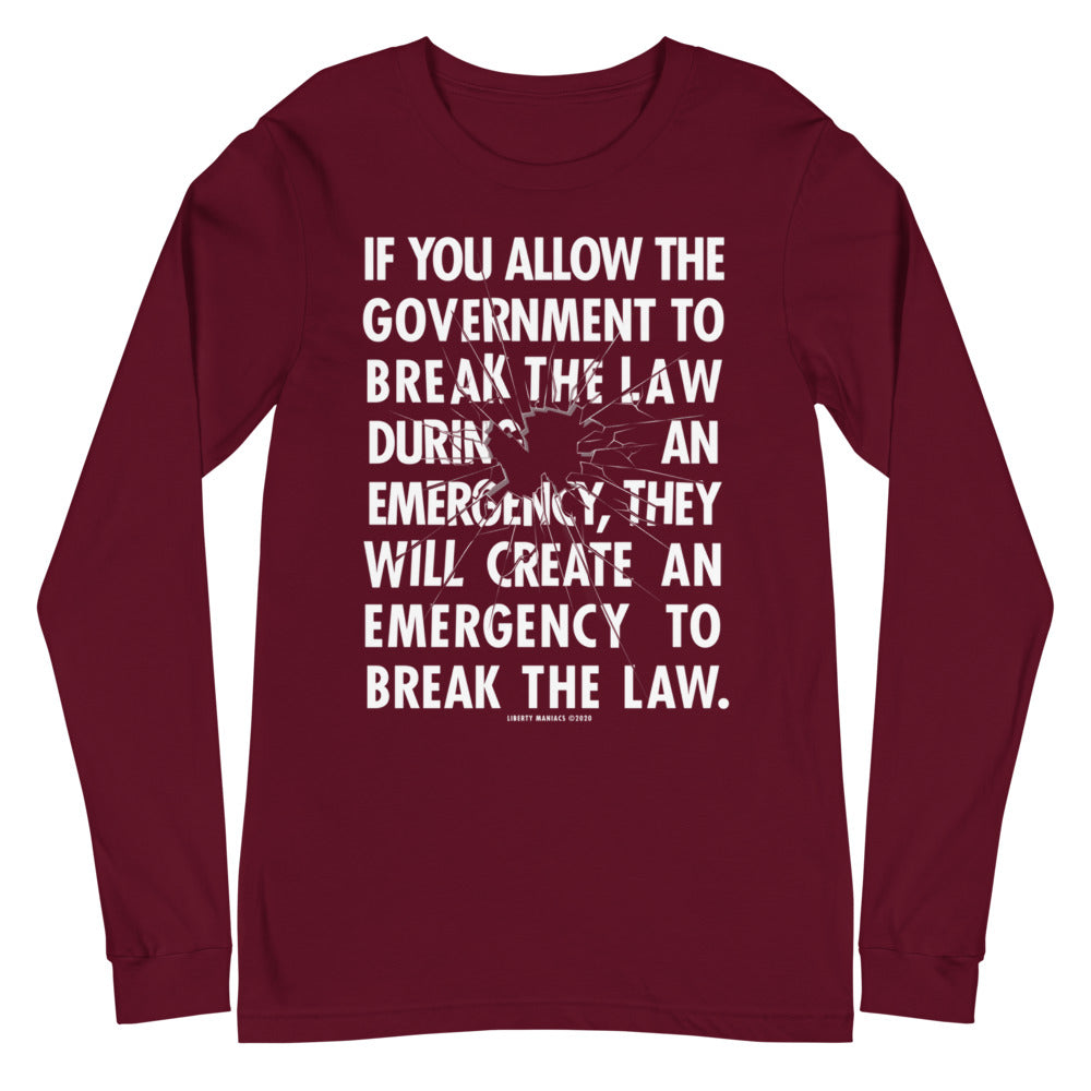 Government Emergency Unisex Long Sleeve Tee