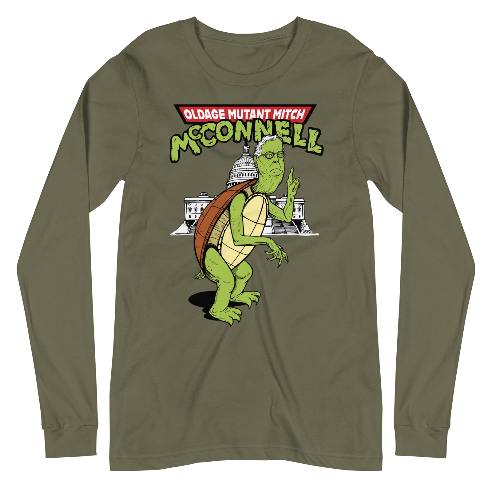 Old Age Mutant Mitch McConnell Long Sleeve Tee