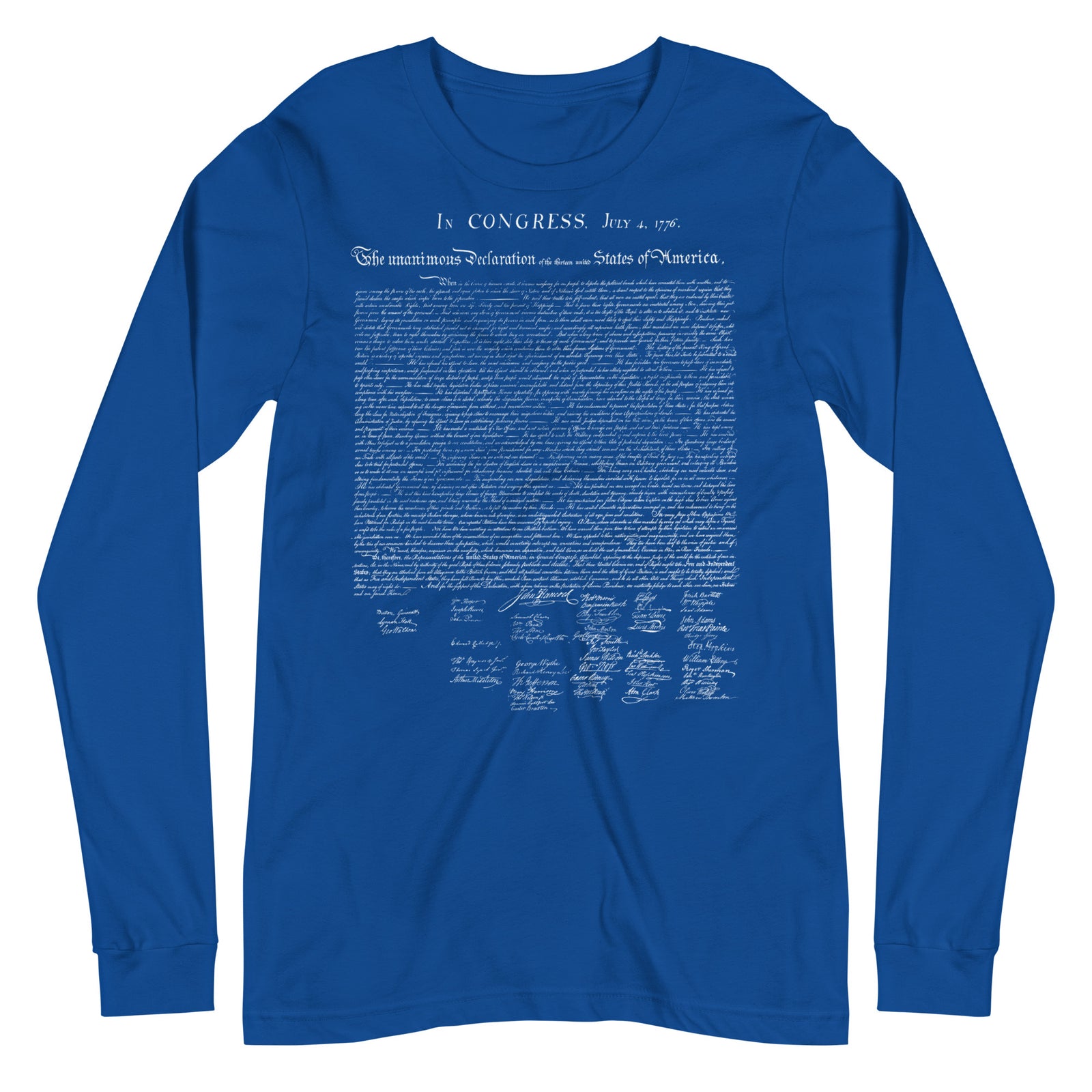 Declaration of Independence Long Sleeve Tee