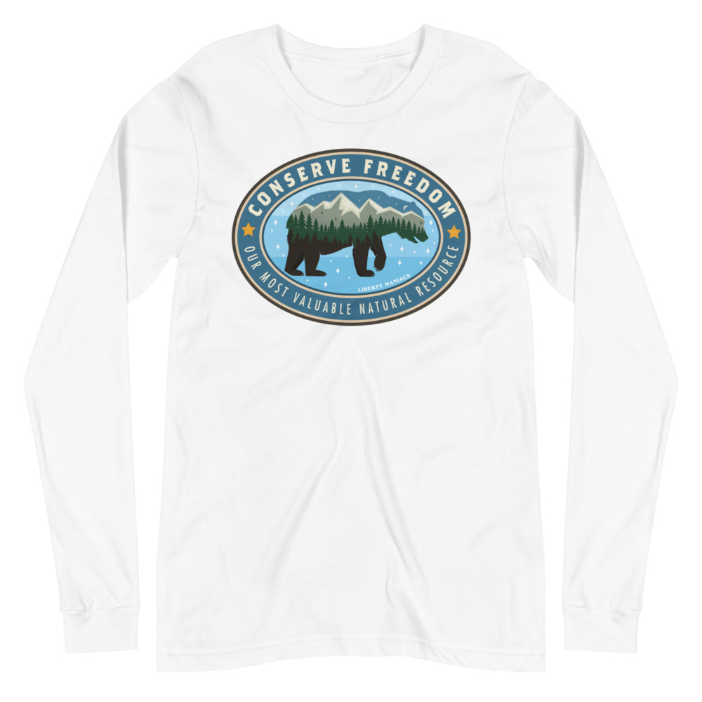 Conserve Freedom Mountain Man Long Sleeve Tee