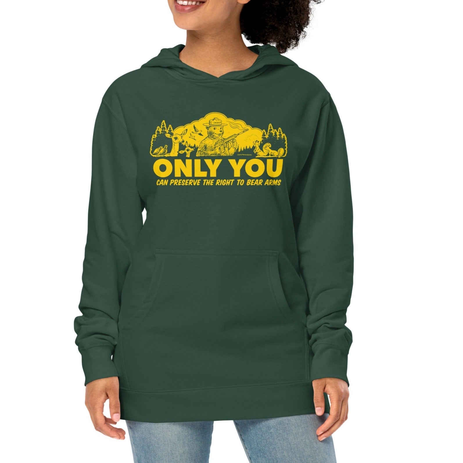 Only You Can Protect the Right to Bear Arm Unisex Midweight Hoodie