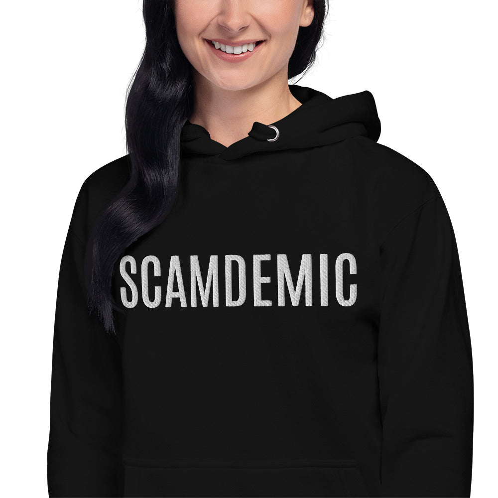 Scamdemic Embroidered Unisex Hoodie