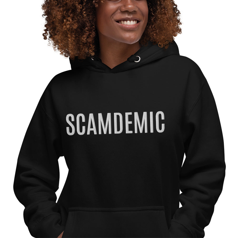Scamdemic Embroidered Unisex Hoodie