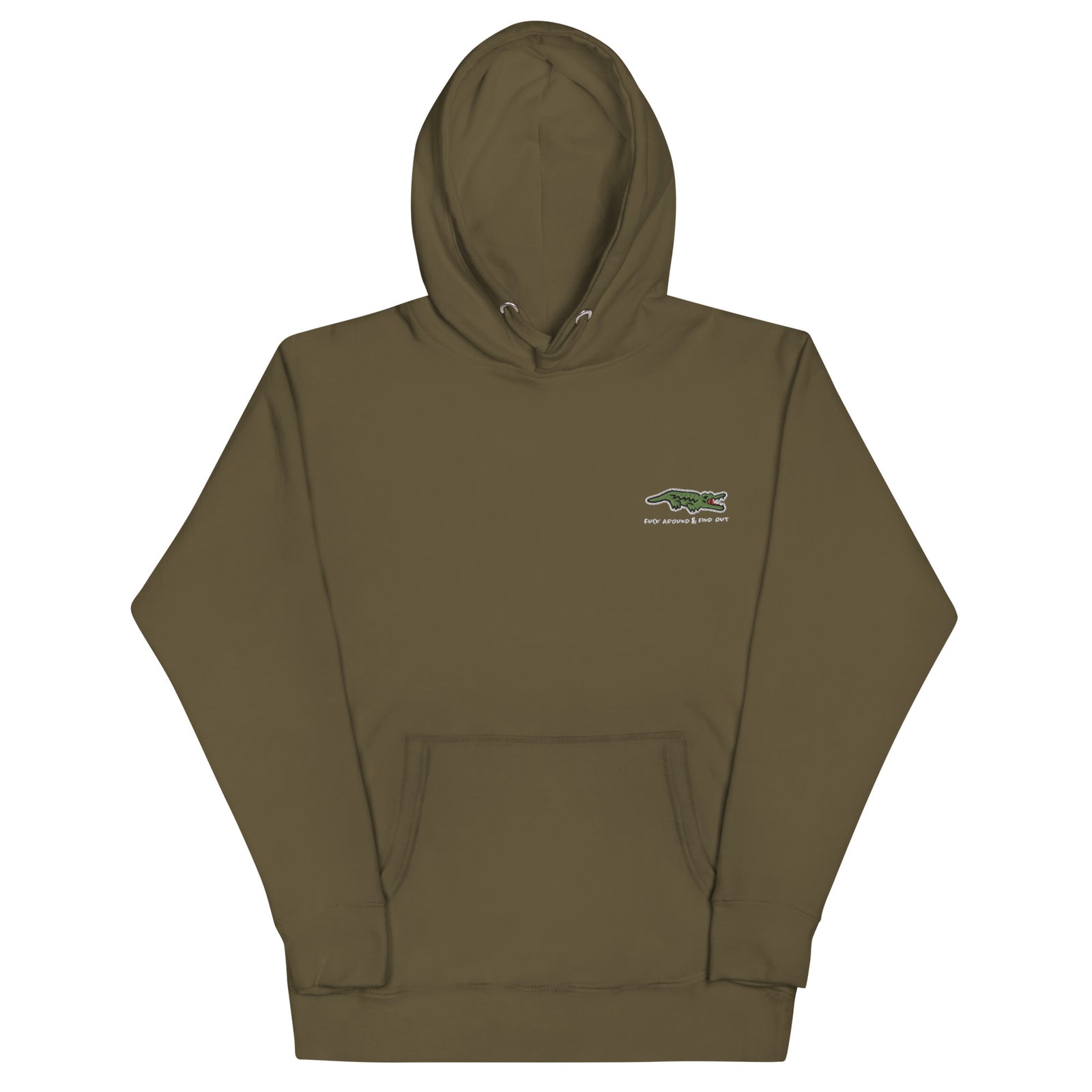 F Around and Find Out Alligator Embroidered Hoodie