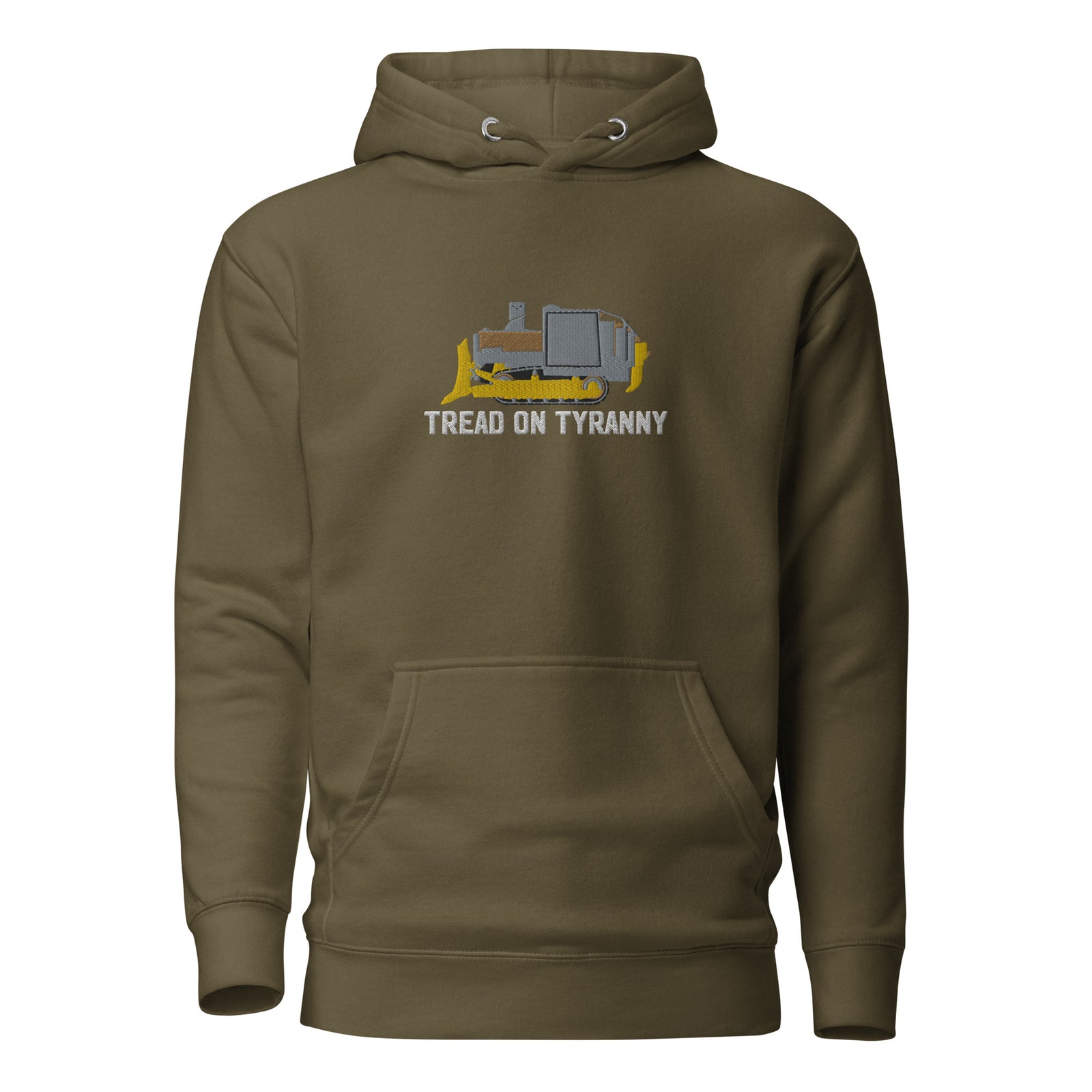 Killdozer Tread on Tyranny Embroidered Hoodie