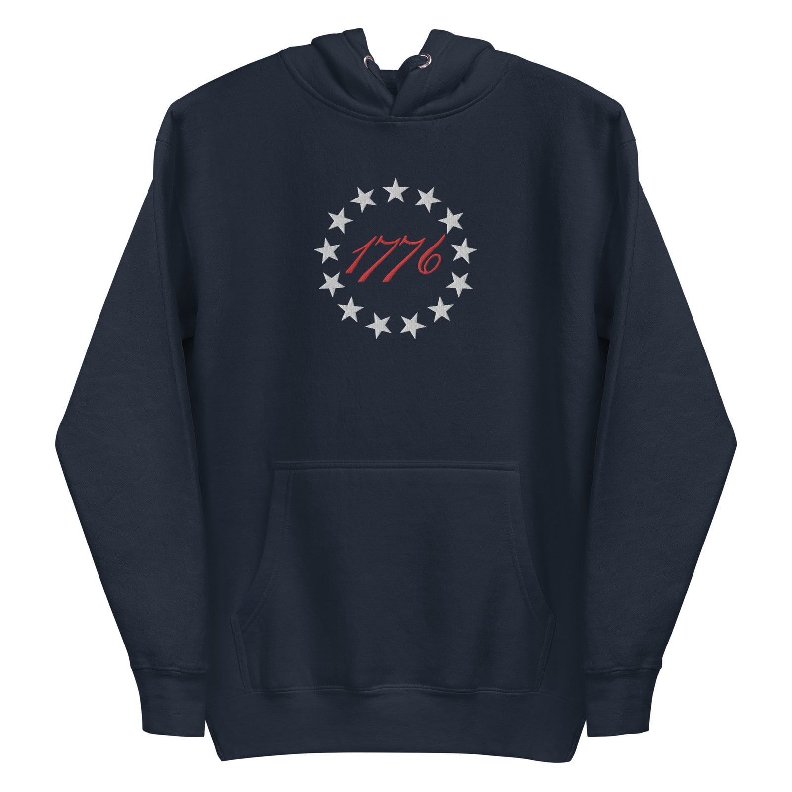 Betsy Ross 13 Stars 1776 Embroidered Hoodie