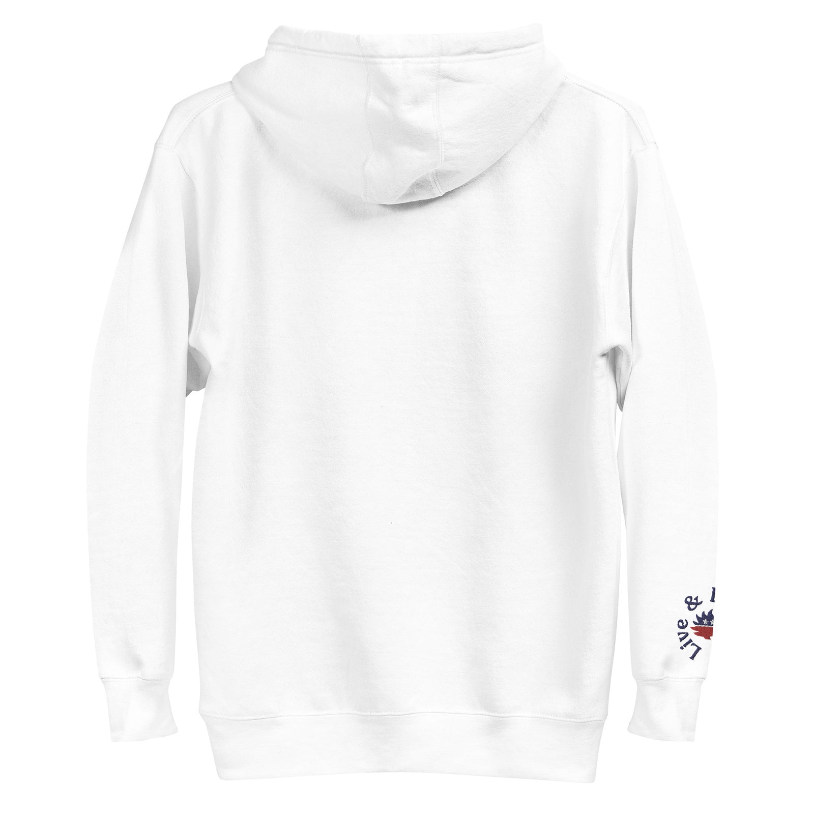 Porcupine Mascot Live & Let Live Embroidered Hoodie Sweatshirts