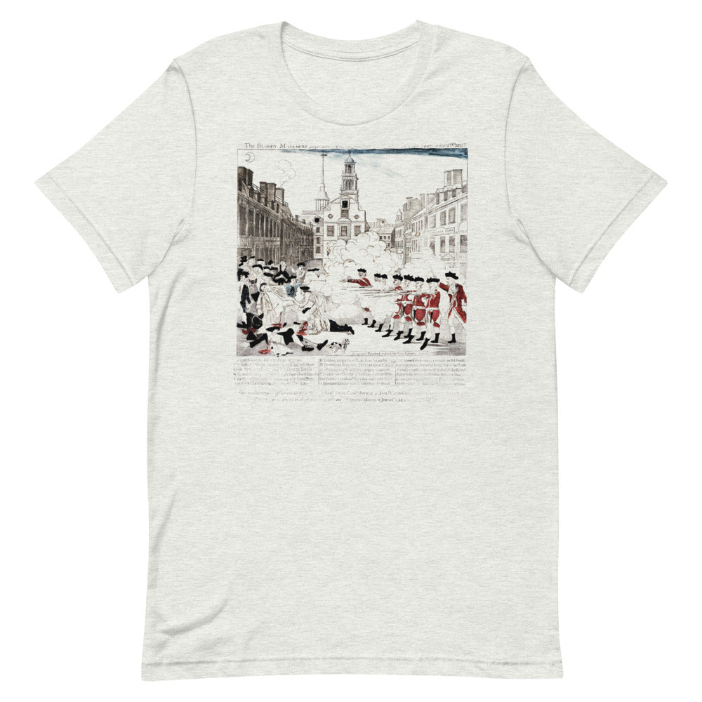 Boston Massacre Paul Revere Vintage Short-Sleeve Unisex T-Shirt
