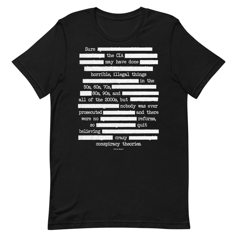 CIA Redacted Conspiracy Theories Short-Sleeve Unisex T-Shirt