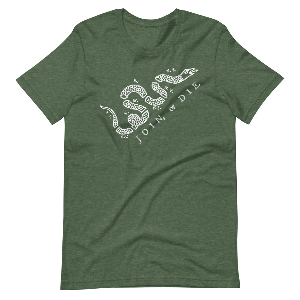 Join or Die Men's Vintage Graphic T-shirt