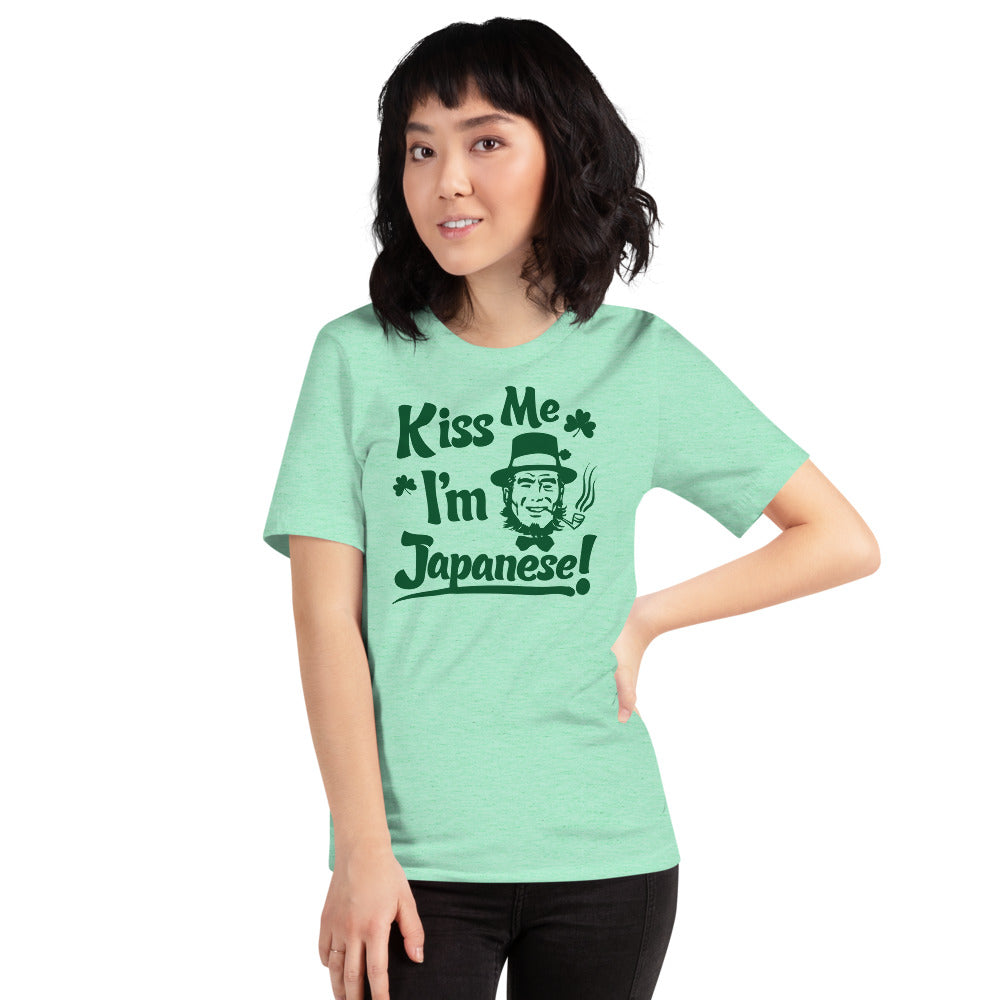 Kiss Me I’m Japanese St Patrick’s Day Short-Sleeve Unisex T-Shirt