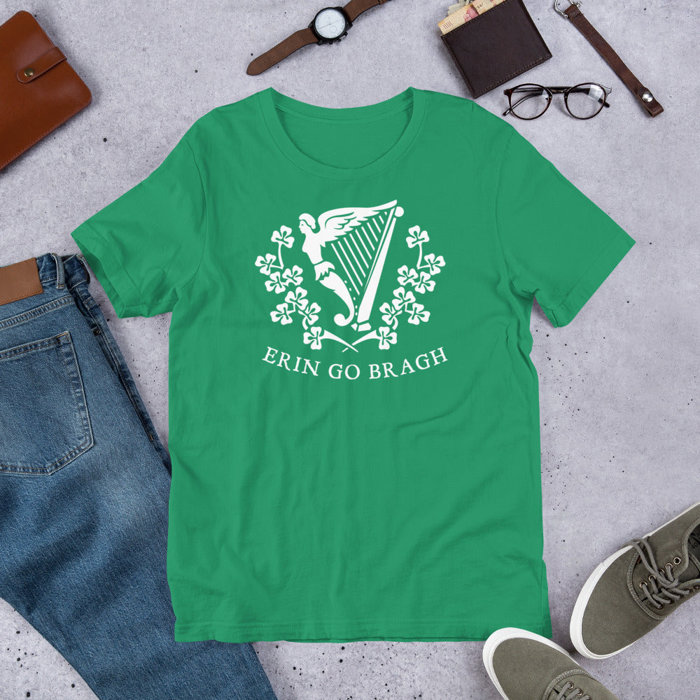 Erin Go Bragh Harp Short-Sleeve Unisex T-Shirt