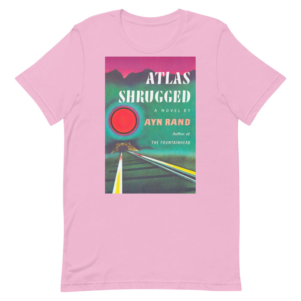 Atlas Shrugged Ayn Rand Book Cover Short-Sleeve Unisex T-Shirt