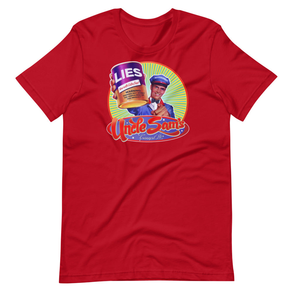 Government Canned Lies Retro T-Shirt