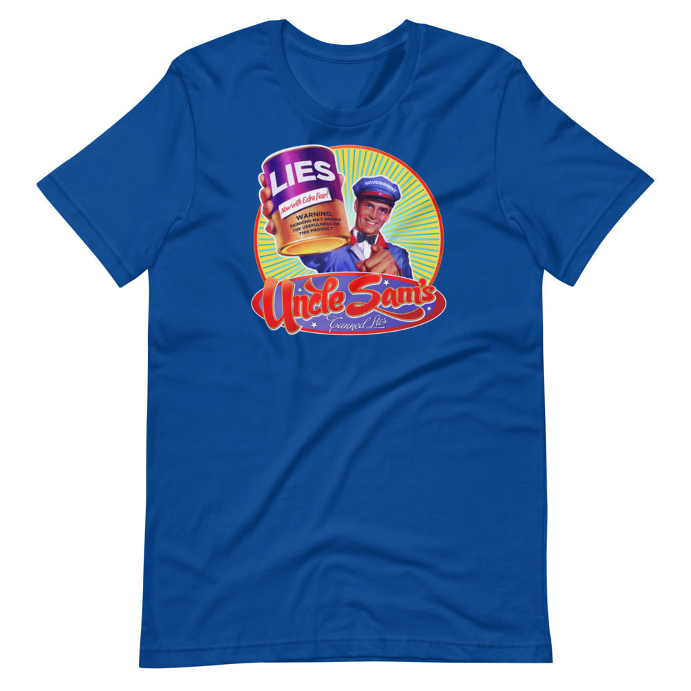 Government Canned Lies Retro T-Shirt