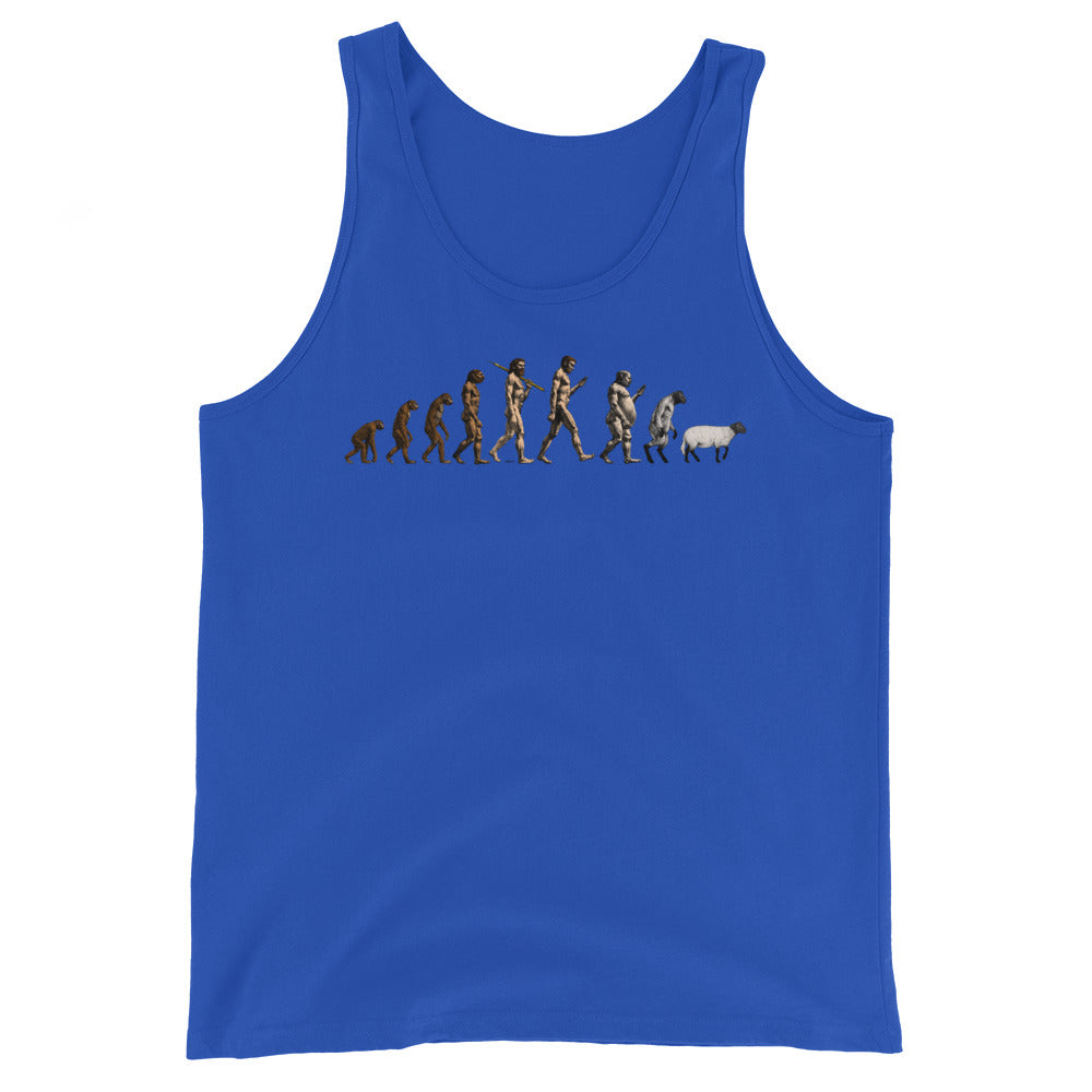 March of Devolution Sheeple Unisex Tank Top