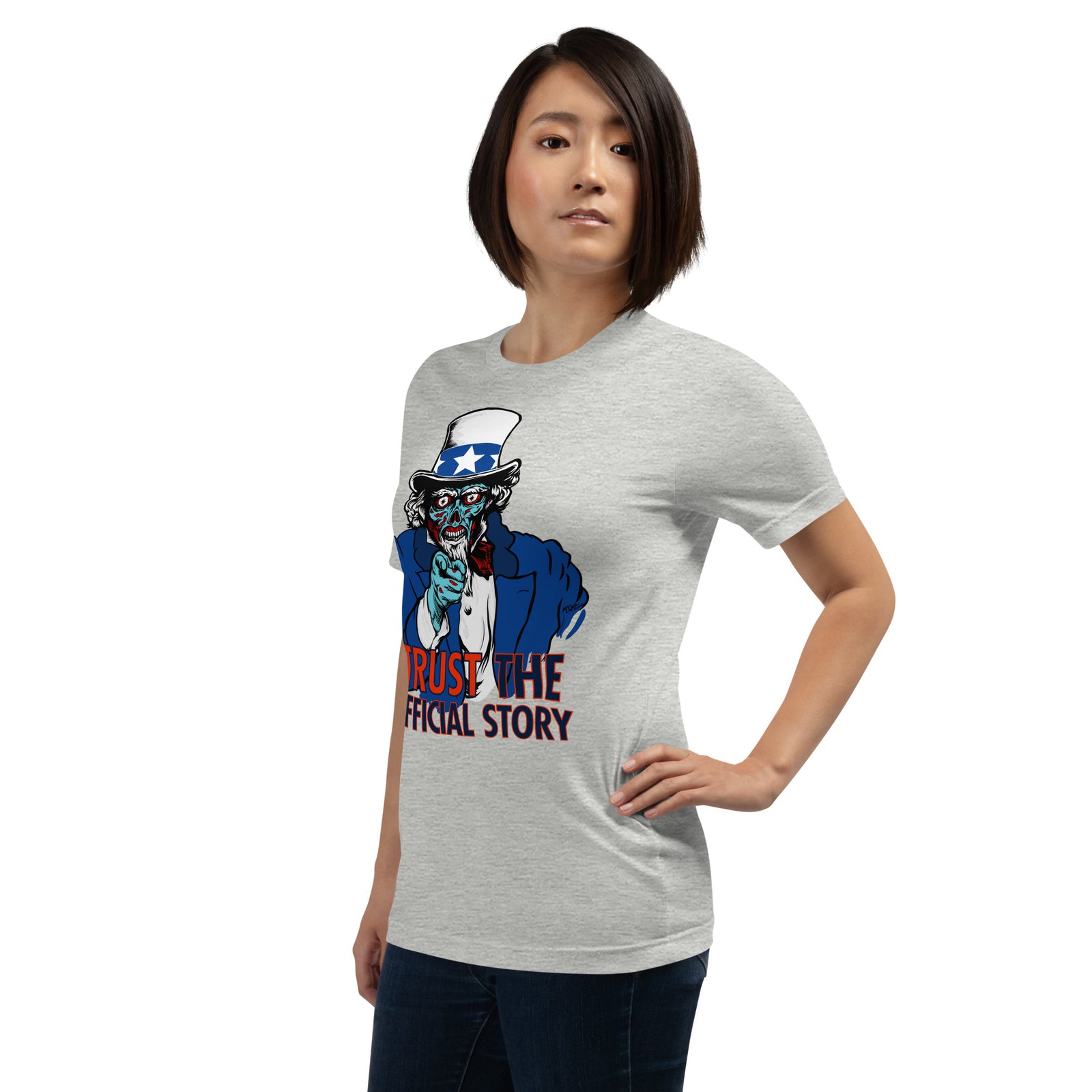 Trust the Official Story Uncle Sam They Live Alien T-Shirt