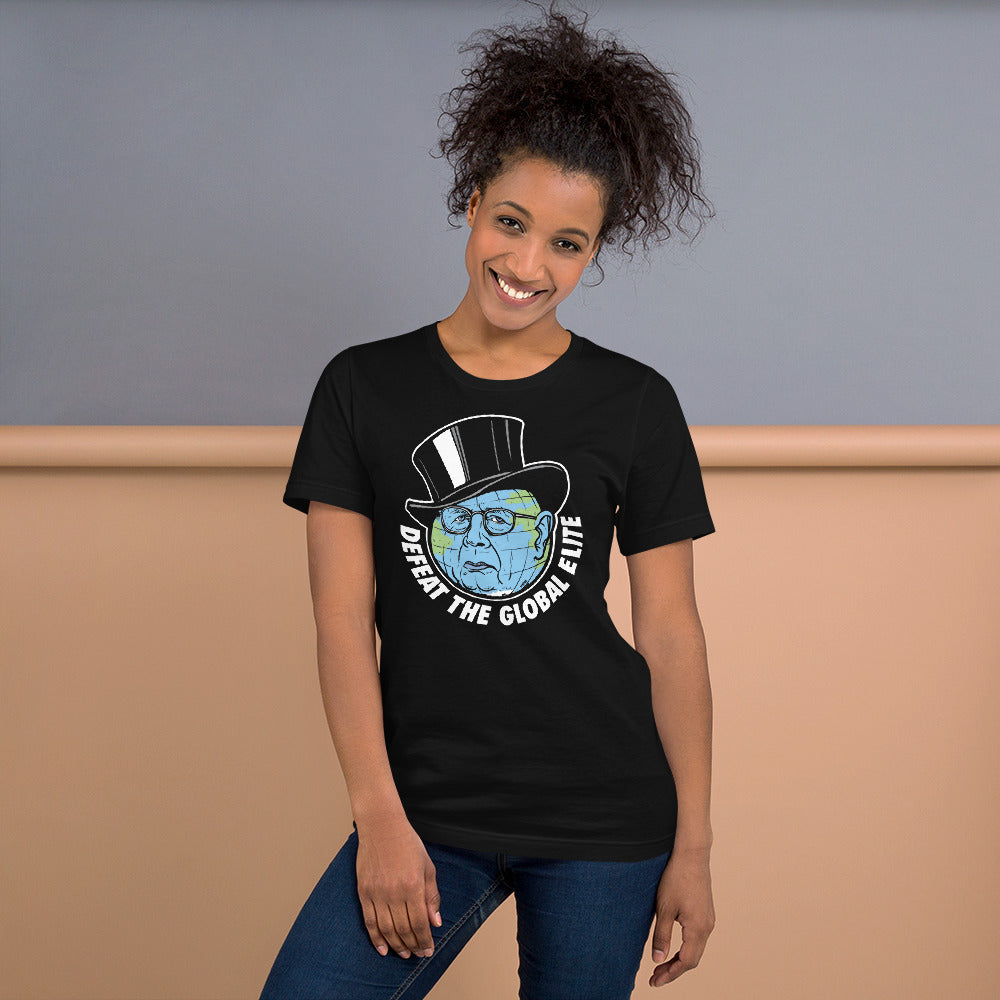 Defeat the Global Elite Short-Sleeve Unisex T-Shirt