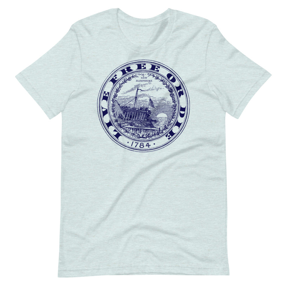 Live Free or Die New Hampshire State Seal Graphic T-Shirt