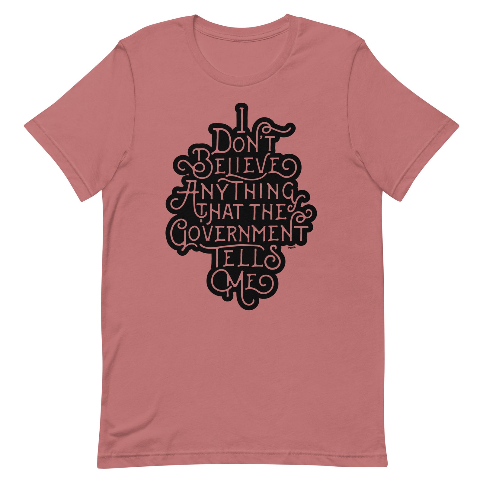 I Don't Believe Anything That the Government Tells Me Graphic T-Shirt