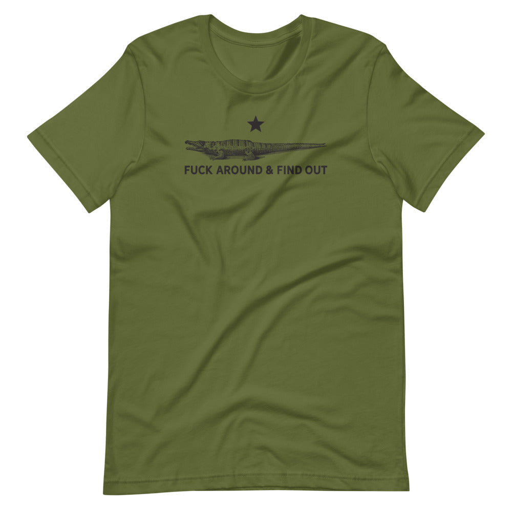 Crocodile Fuck Around And Find Out Short-Sleeve Unisex T-Shirt