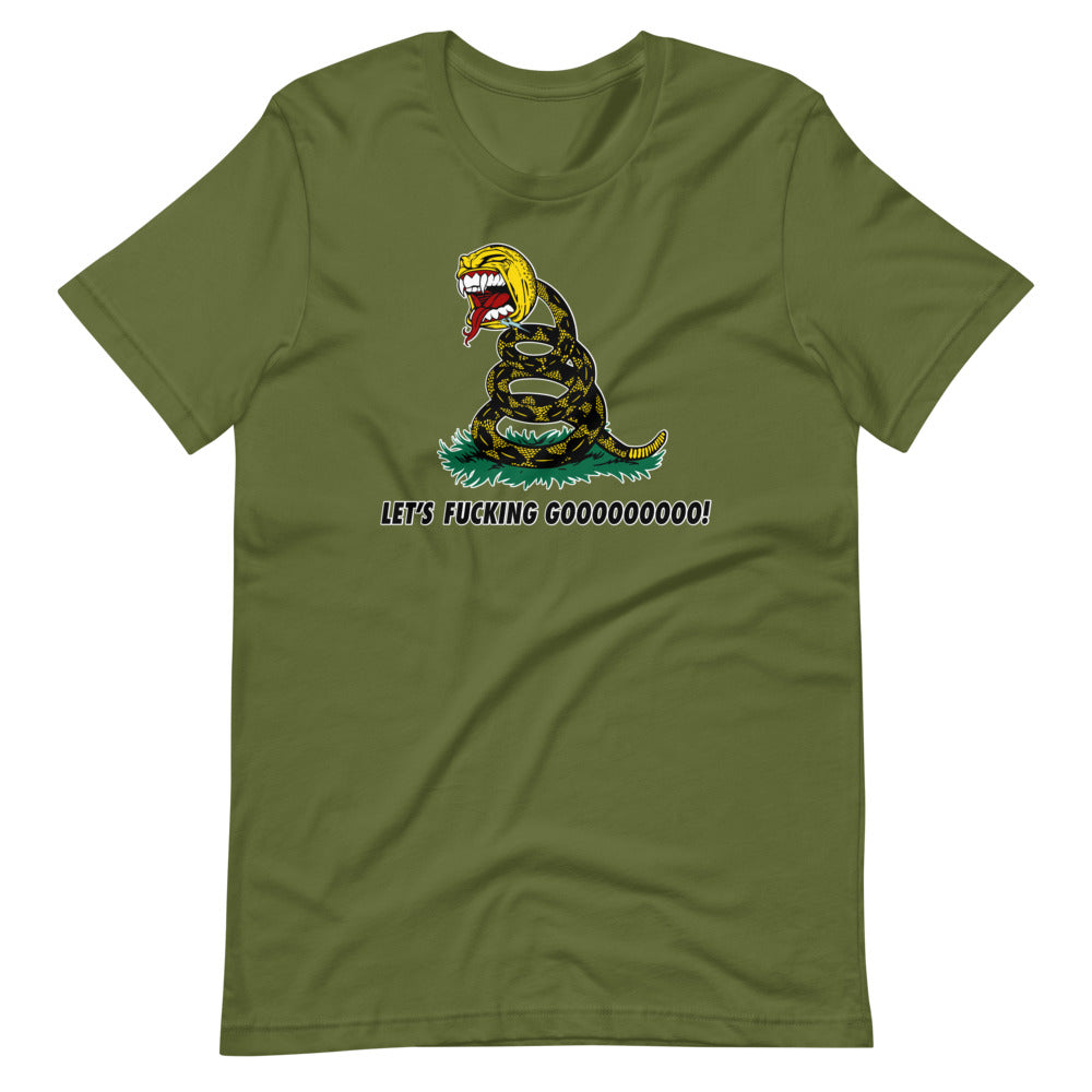 Let's Fucking Goooo Gadsden Short-Sleeve Unisex T-Shirt