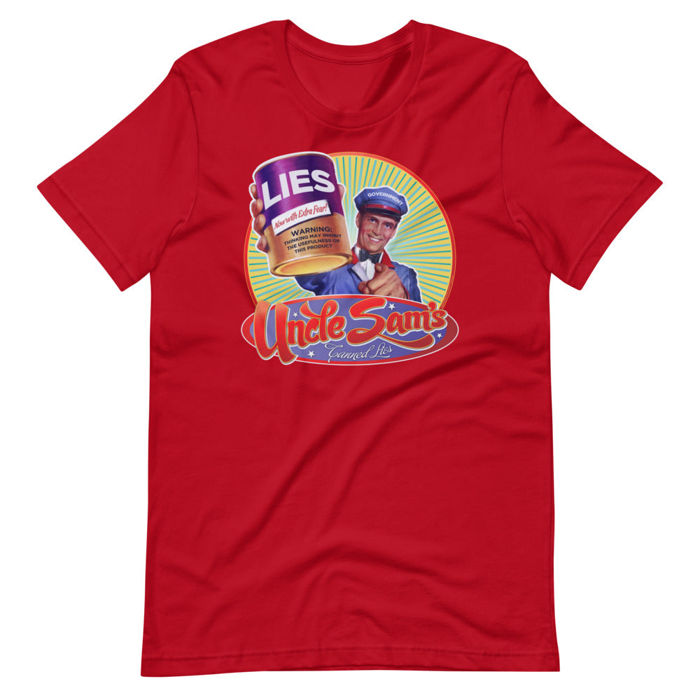 Uncle Sam's Canned Lies Graphic Tee