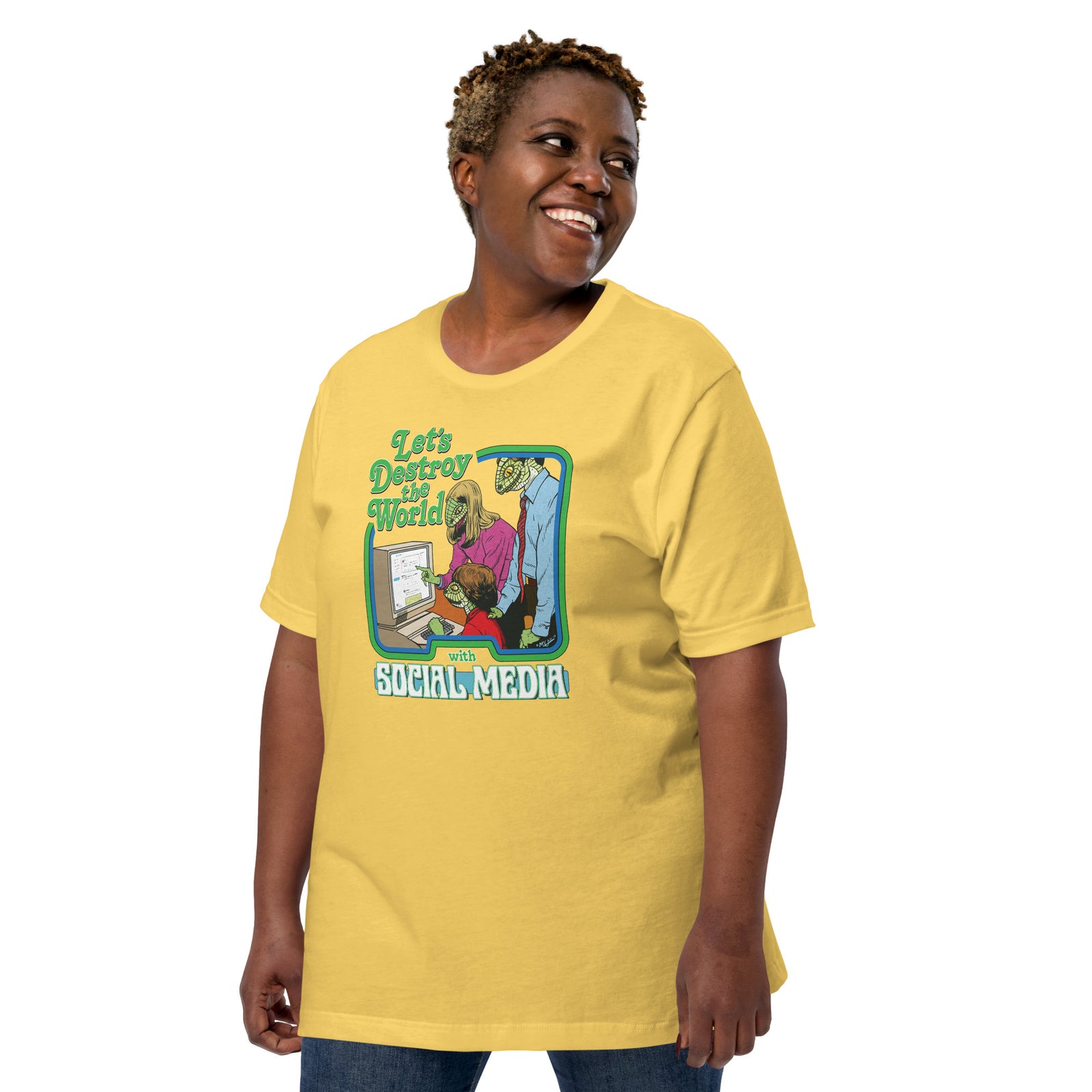 Let's Destroy the World with Social Media T-Shirt