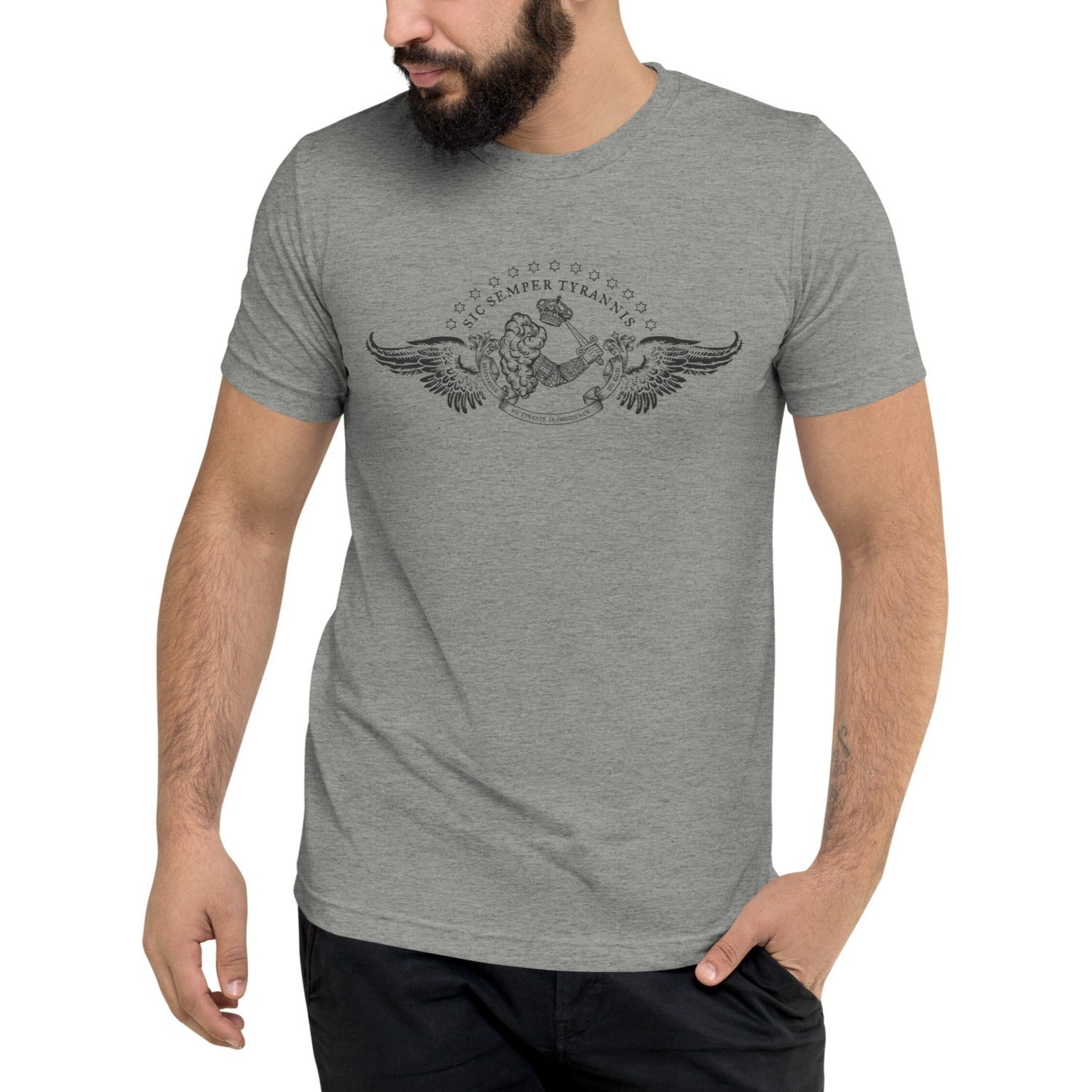 Resistance to Tyrants Gostelowe Battle Flag Tri-Blend T-Shirt