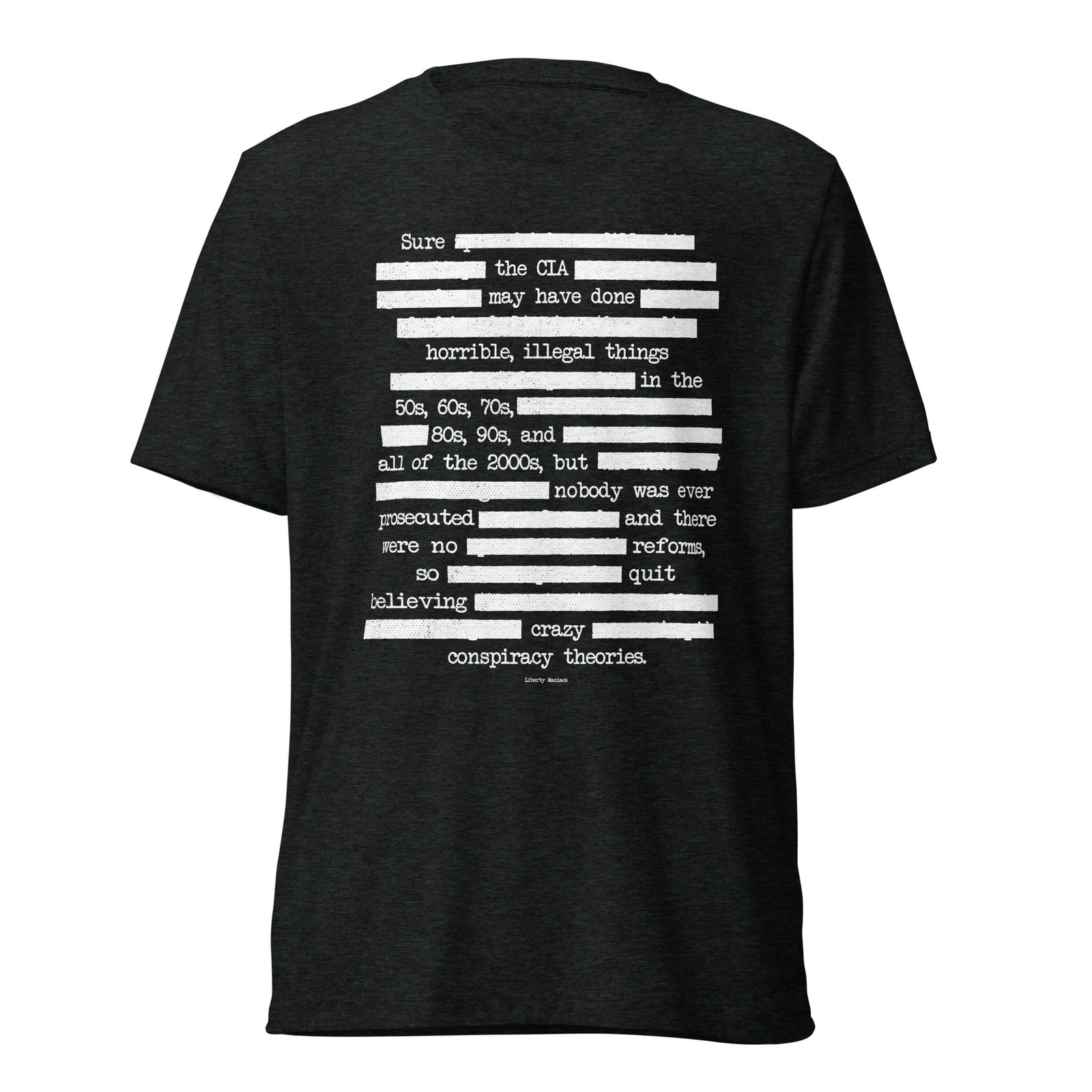 CIA Redaction Unisex Tri-Blend Track Shirt