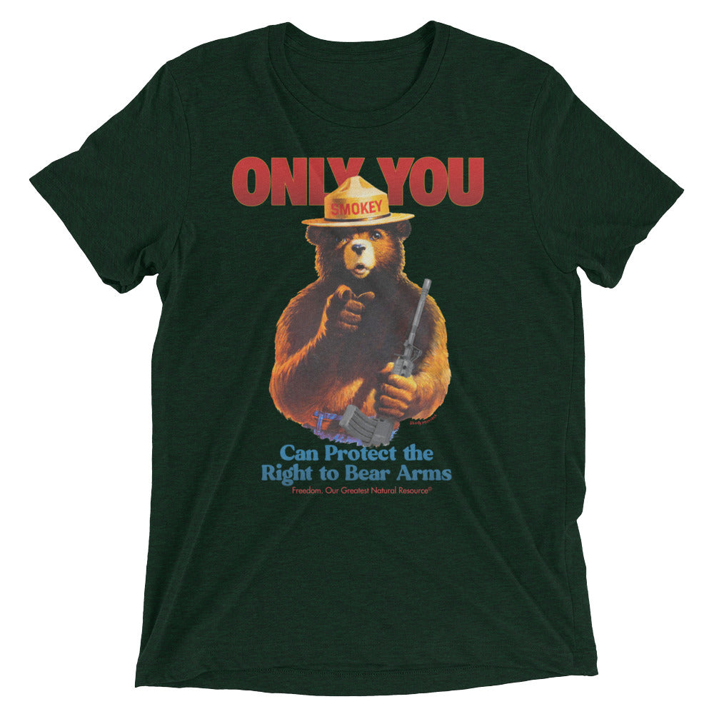 Only You Can Protect the Right to Bear Arms Tri-Blend T-Shirt
