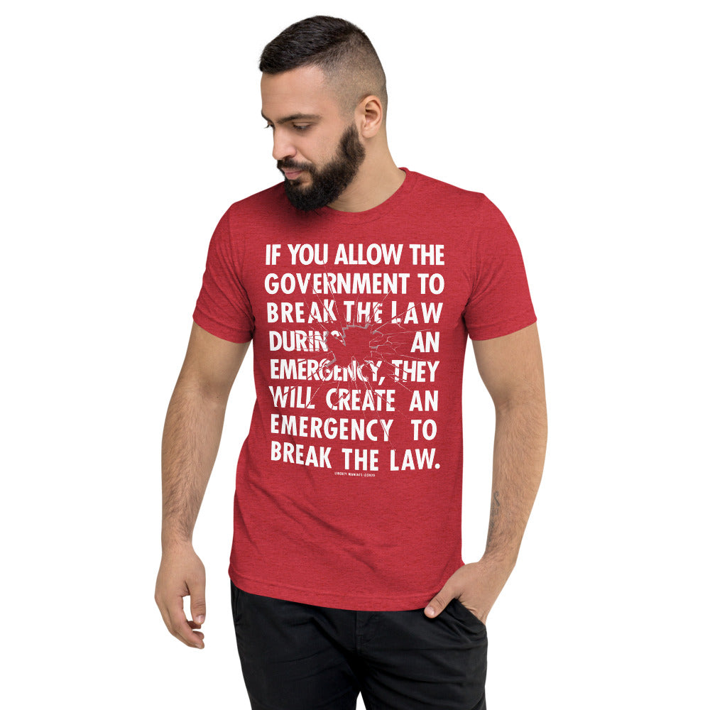 Government Emergency Tri-Blend Unisex T-Shirt