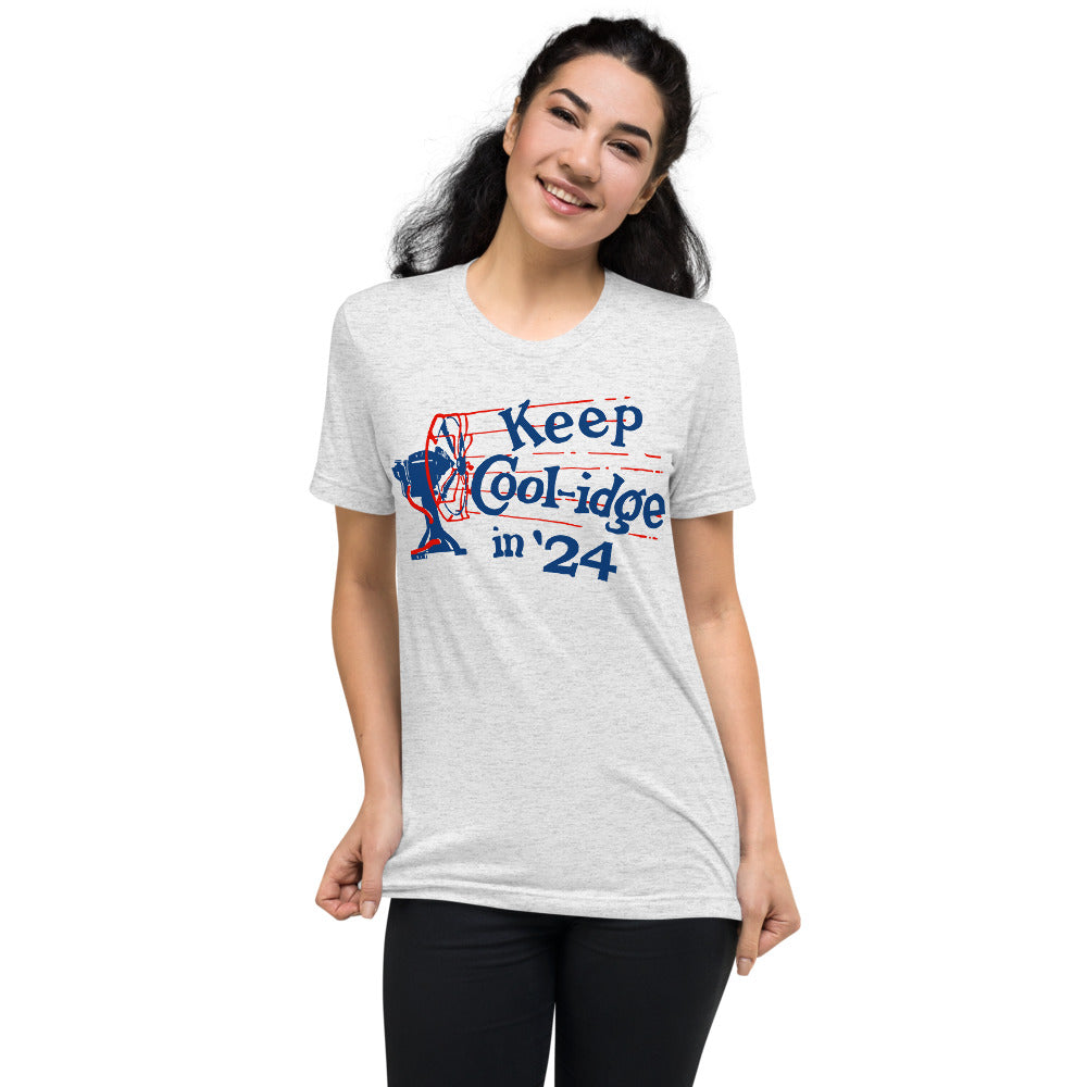 Keep Coolidge Vintage Calvin Coolidge Triblend T-Shirt