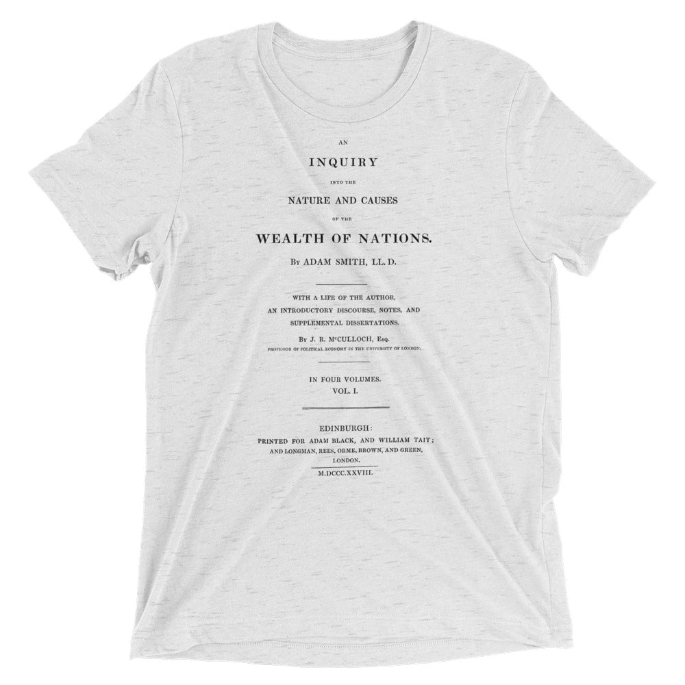 Adam Smith Wealth of Nations Tri-Blend T-Shirt