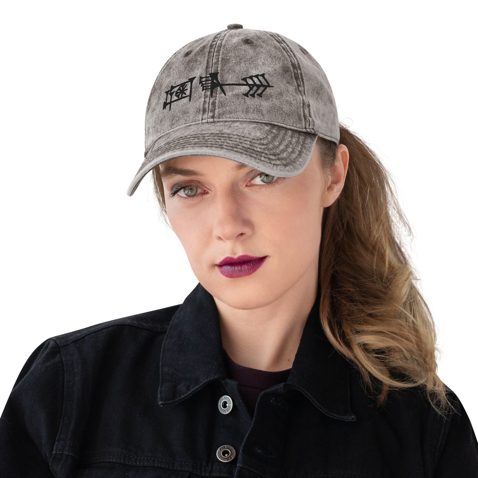Ama-gi Cuneiform Vintage Cotton Twill Cap