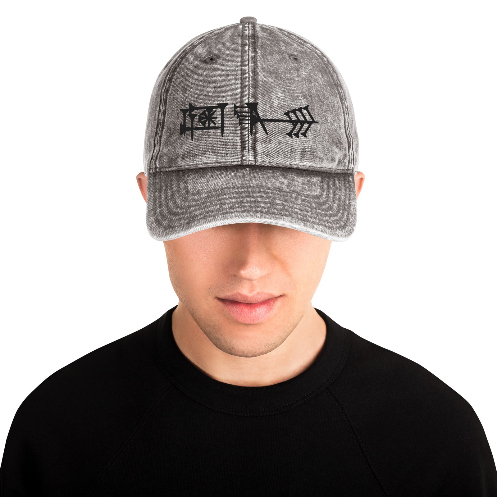 Ama-gi Cuneiform Vintage Cotton Twill Cap