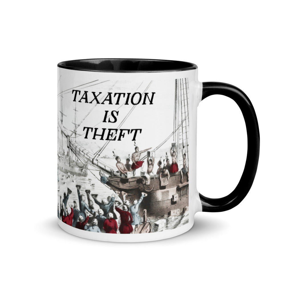 Boston Tea Party Taxation Is Theft Coffee Mug