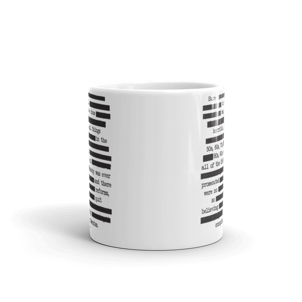 CIA Redacted Conspiracy Theories Mug