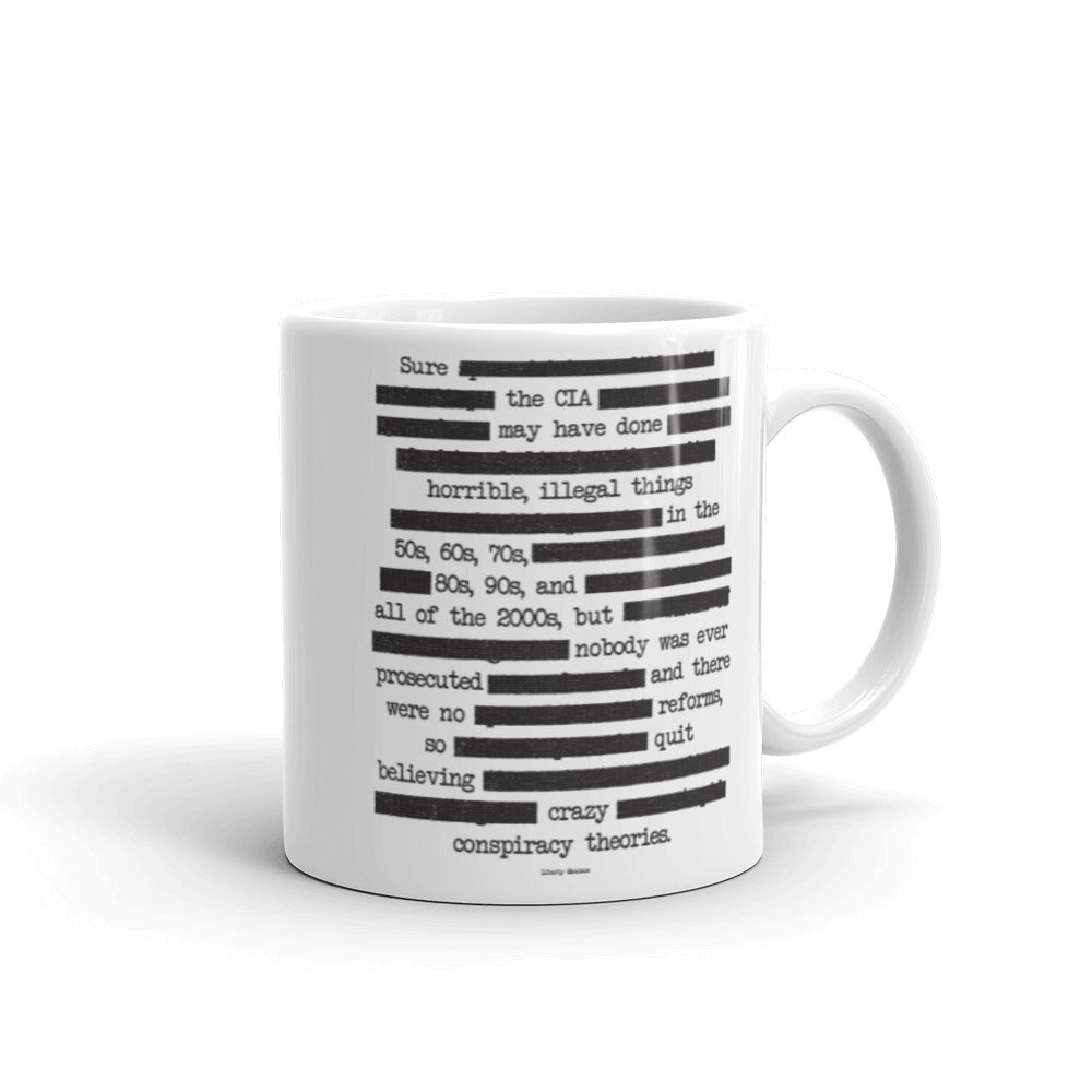 CIA Redacted Conspiracy Theories Mug