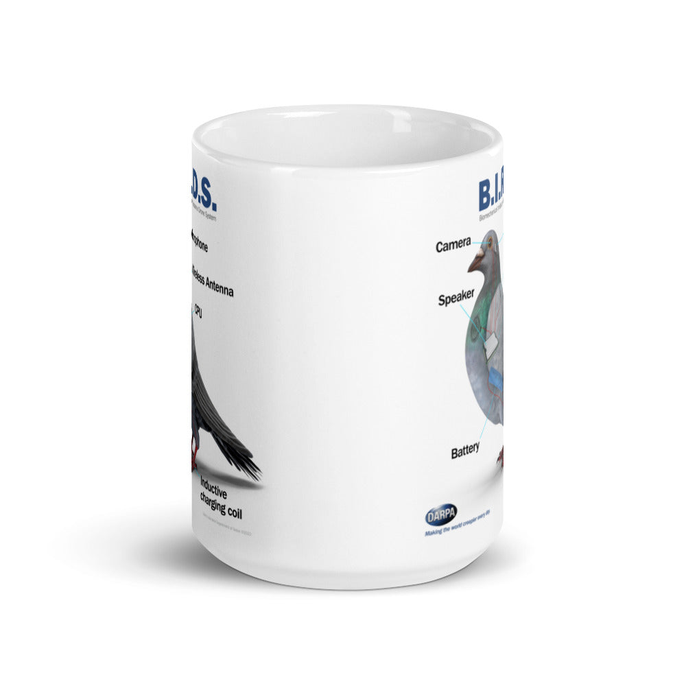 BIRDS Aren't Real Schematics Coffee Mug