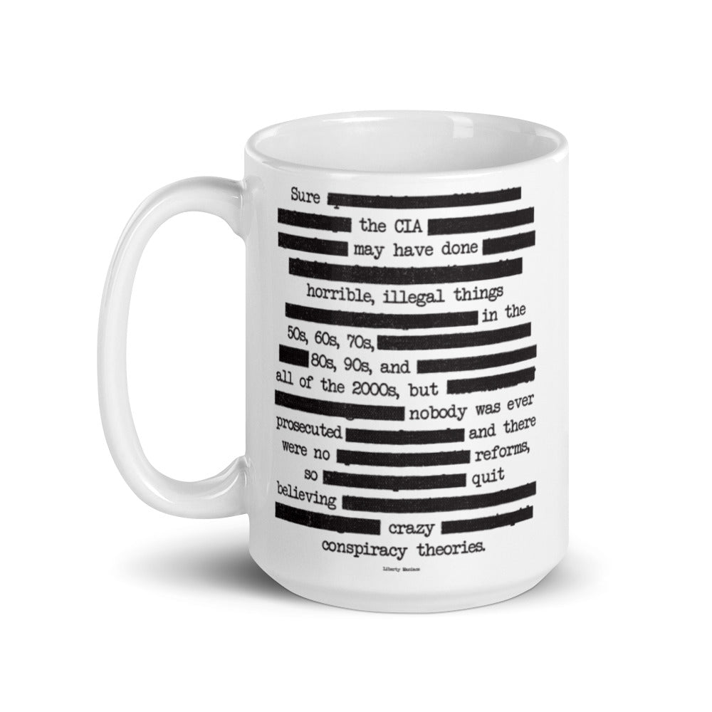 CIA Redacted Conspiracy Theories Mug