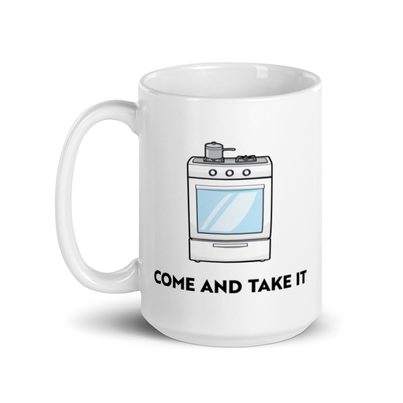 Gas Stove Come and Take It White Mug