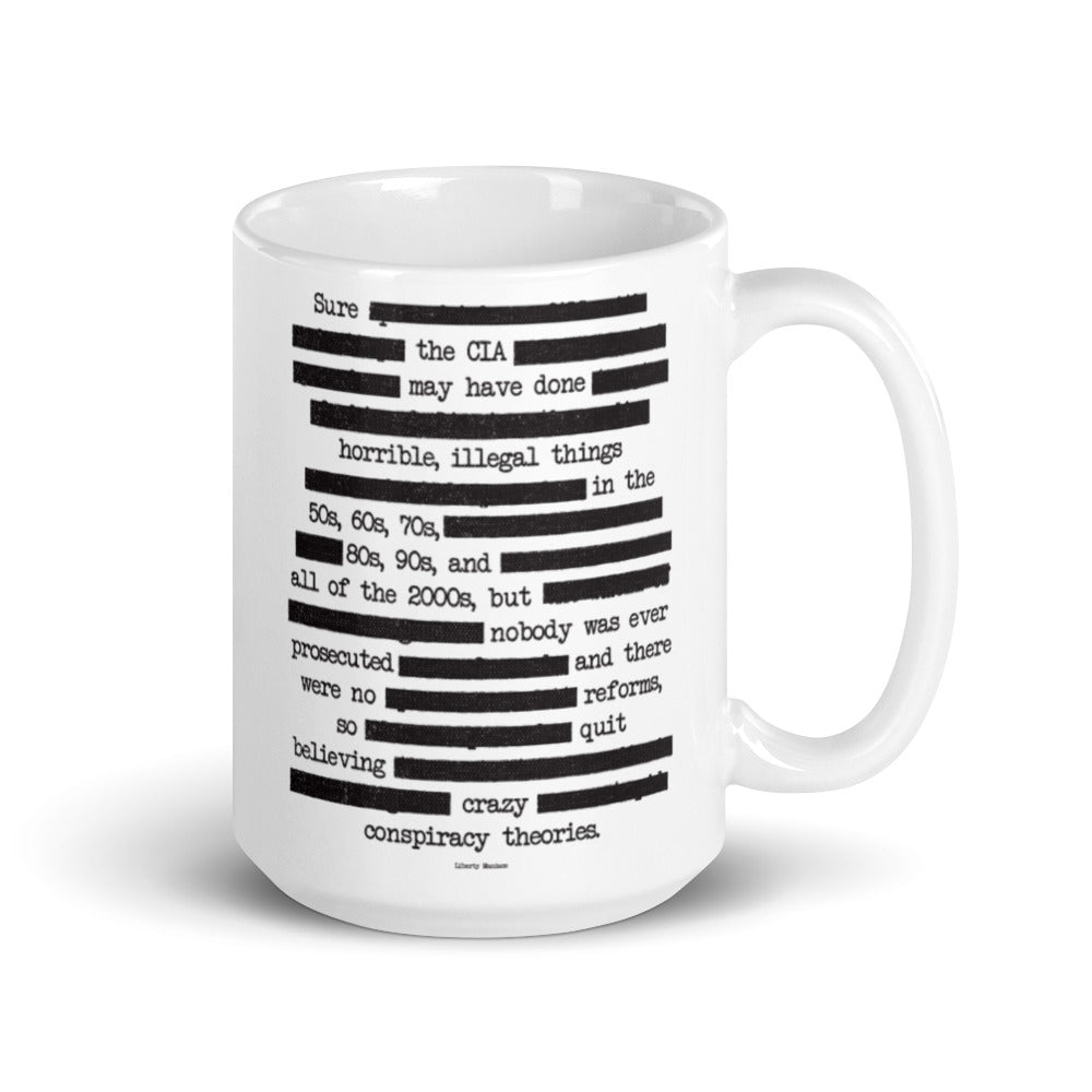 CIA Redacted Conspiracy Theories Mug
