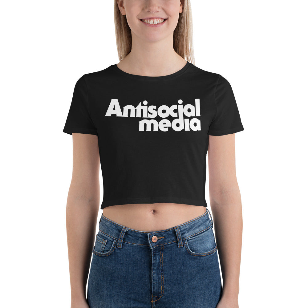 Antisocial Media Women’s Crop Tee