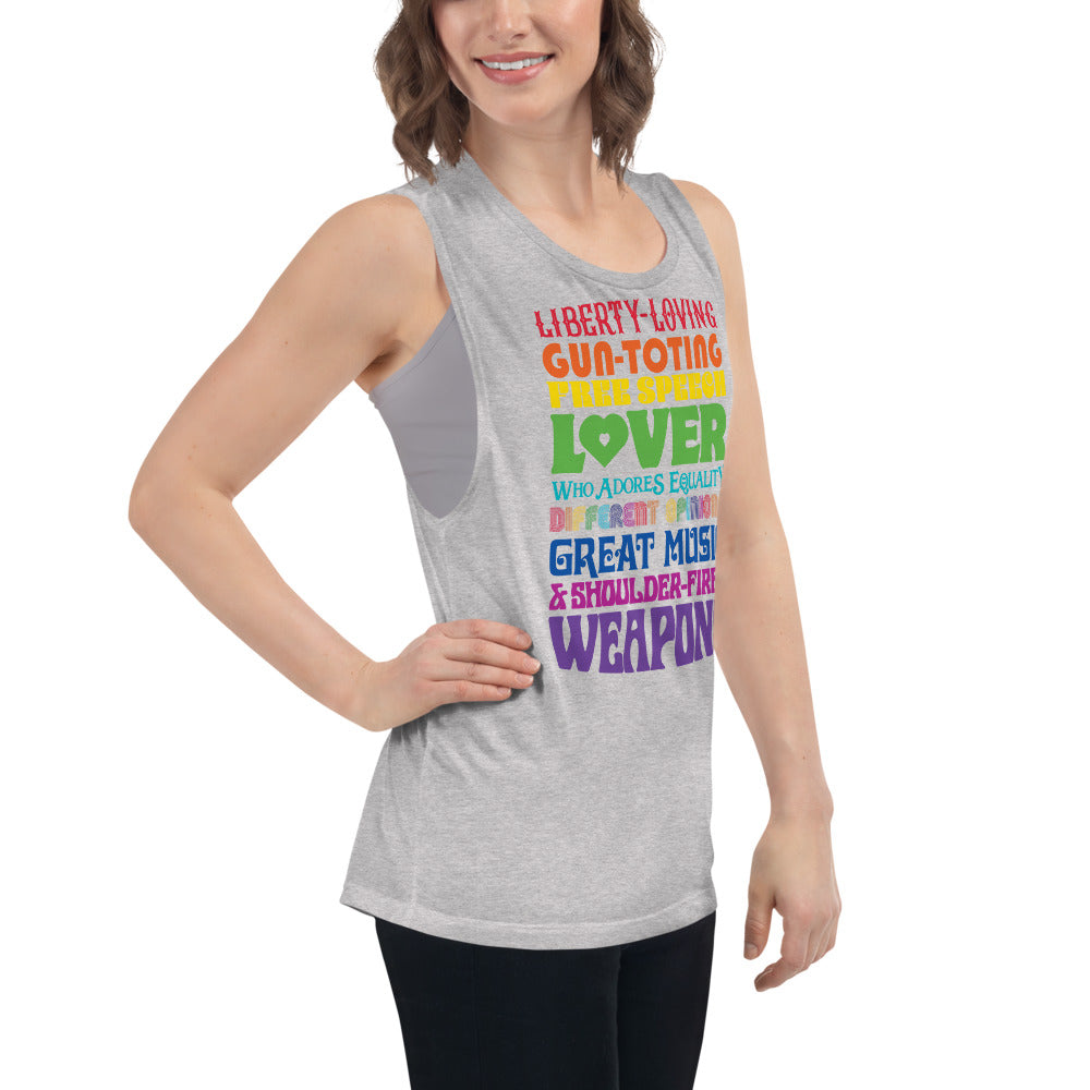 Reasonable Virtue Signaling Ladies’ Muscle Tank