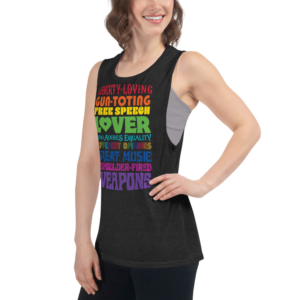 Reasonable Virtue Signaling Ladies’ Muscle Tank