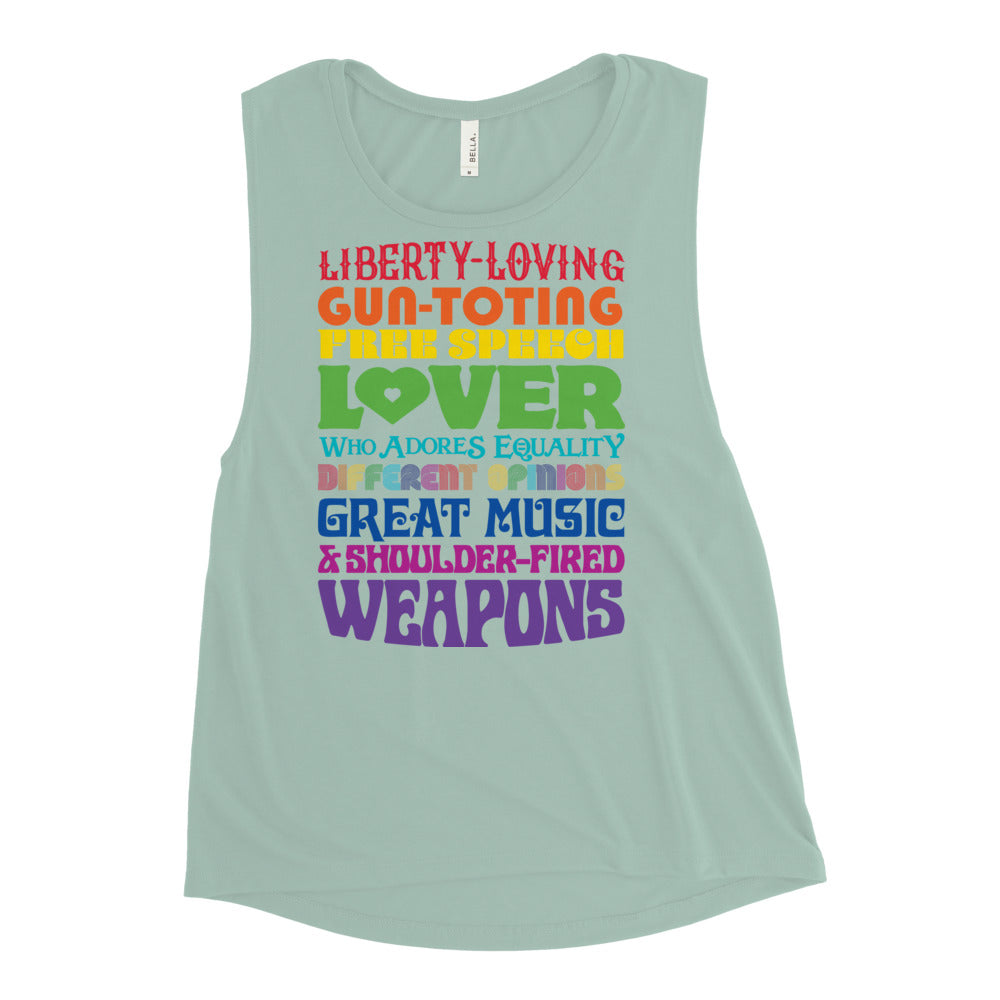 Reasonable Virtue Signaling Ladies’ Muscle Tank