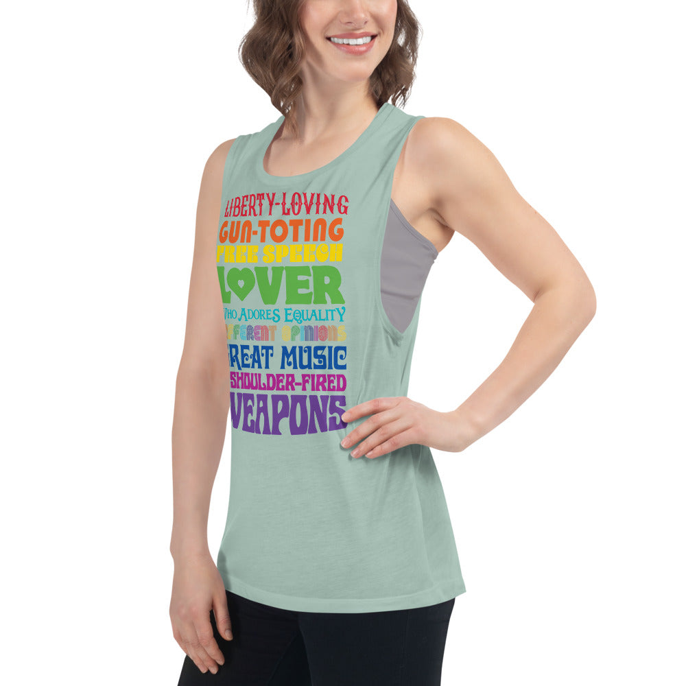 Reasonable Virtue Signaling Ladies’ Muscle Tank