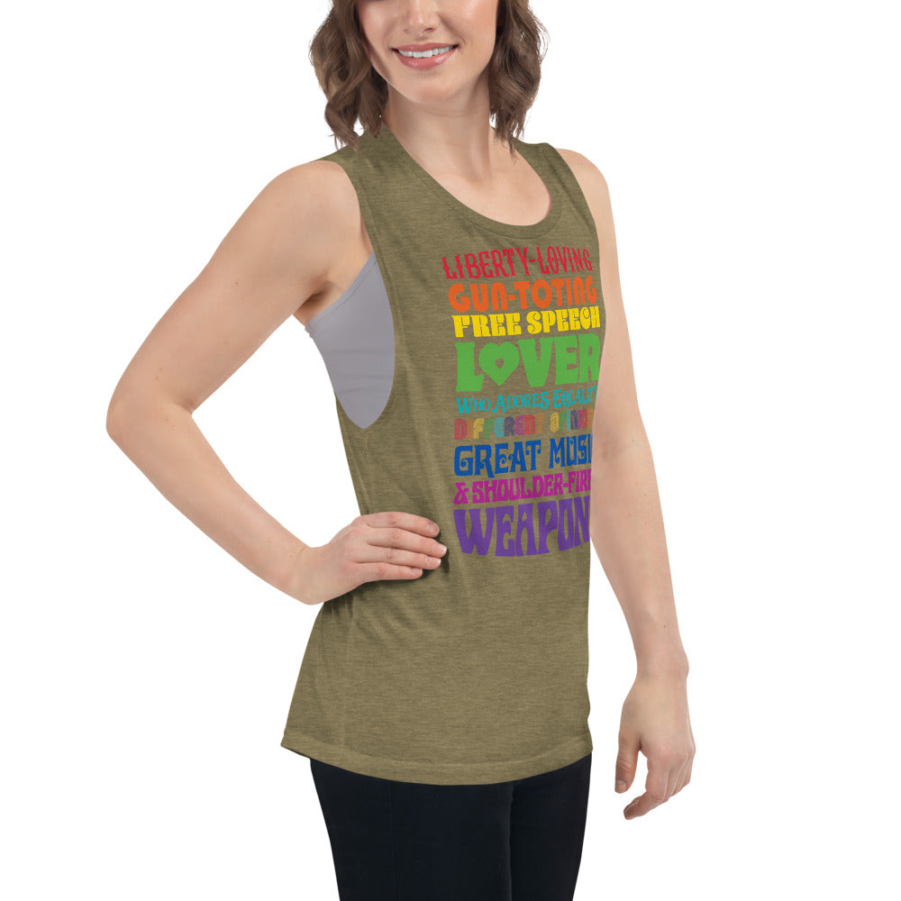 Reasonable Virtue Signaling Ladies’ Muscle Tank